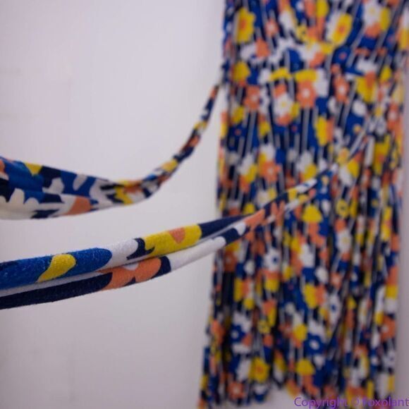 Modcloth Tie Back Floral Knit Midi‎ Dress, 2X - Picture 12 of 16